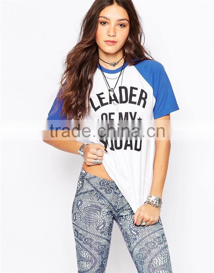 Girls fashion plus size 4xl 5xl 6xl t-shirts with leader of my squad printing