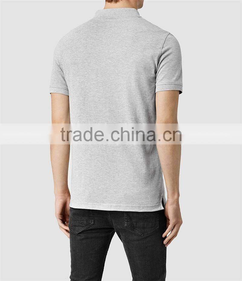 MGOO Custom Logos Grey Marvel Polo Shirts Tops Golf Polo Embroidery Teamwear Comfortable Cotton Spandex Shirts