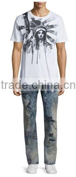 Biker Jeans Fashion Denim trousers(LOTK057)