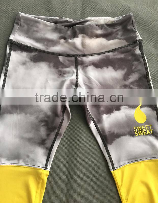 2016 OEM women Fitness Running Trousers Slim Pant active yoga full leggings running tights