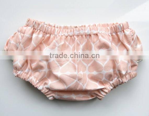 Pastel baby girls ruffle bloomers baby bloomer print heart fluffy baby bloomer wholesale