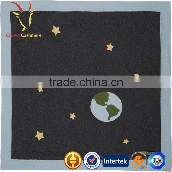 High Quality 100% Wool Cashmere Infant Blanket Baby Blanket