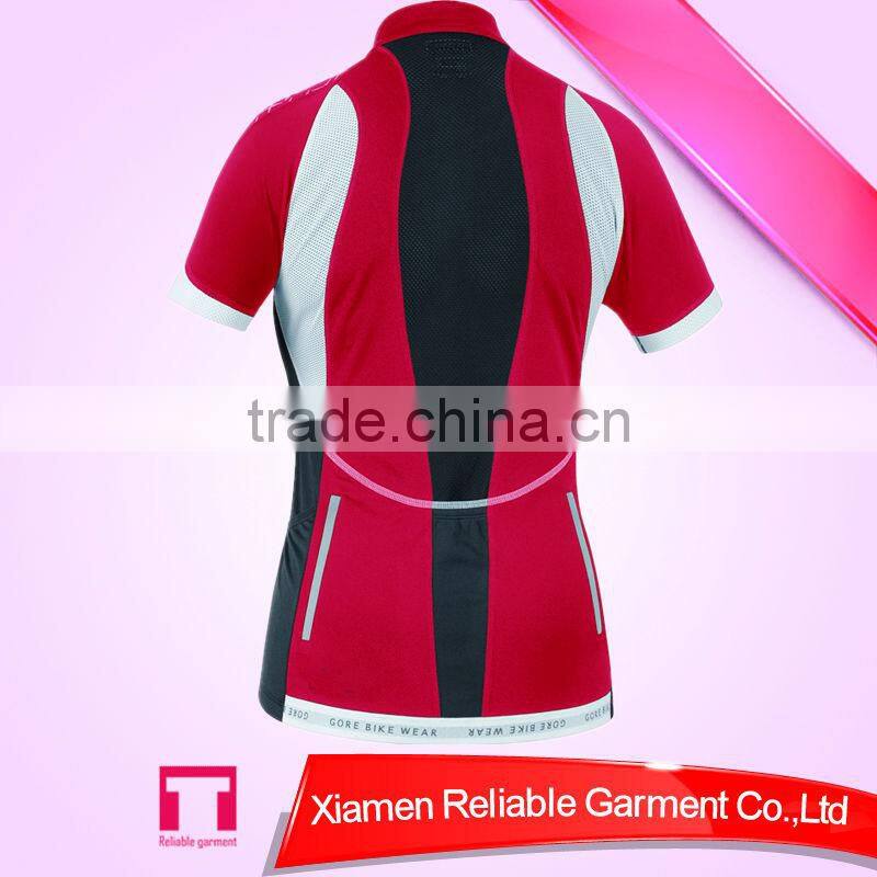 2016 New design top quality of cycling jersey pink for OEM&ODM alibaba sports