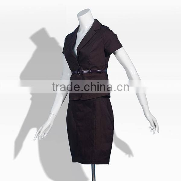 fashion and contracted wholesale business ladies short sleeve suits