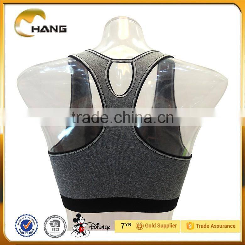 Custom brand seamless padded yoga bra top sexy cheap wholesale sports bra