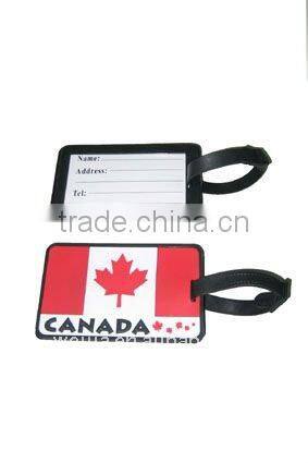 custom 3D PVC luggage tag
