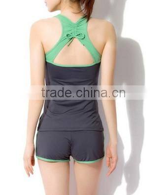 Green Summer Women Yoga Coordinates Wear Modal Sexy Sportswear