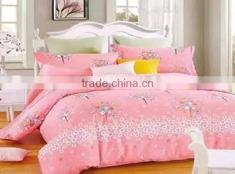Hotel Home Four Pieces Super Soft Pink Duvet Cover Set