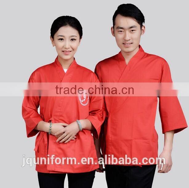 custom new design solid color catering uniforms,hotel receptionist uniforms wholesale