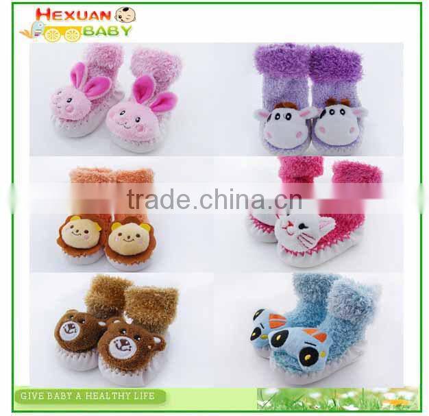 B80007C ,indoor winter slipper shoes/kids minion plush slippers and shoes/Kids Plush Indoor Slipper