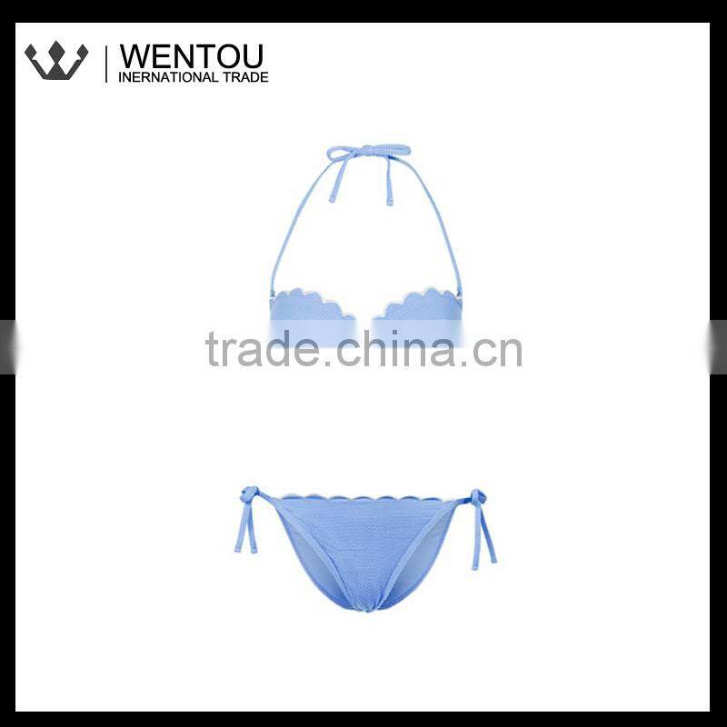 New Arrival Personalized Scalloped Bathing Suits