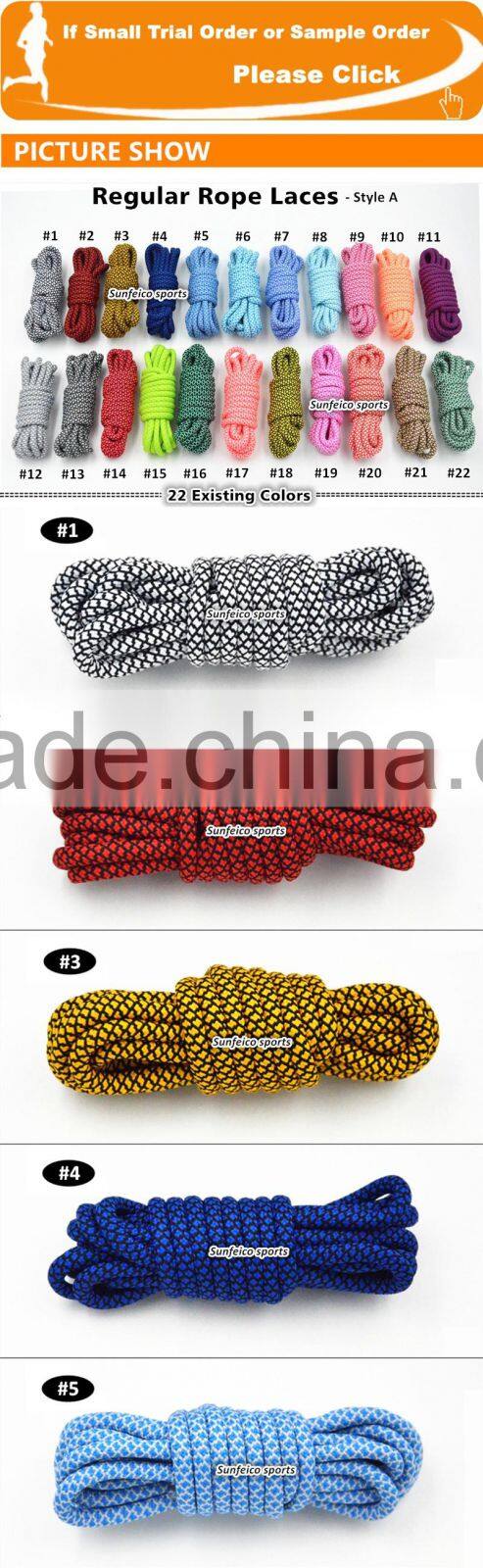 2017 Fashionable Customized Rope Shoelaces - Beautiful Yeezy Rope Laces - Round Laces - Laceup lace for Sneakers