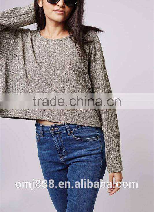 Wholesale fashion metallic shimmer t-shirt women
