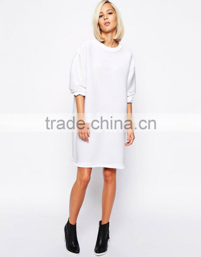 The Laden Showroom X Renee London Textured Rib Sweatshirt Dress