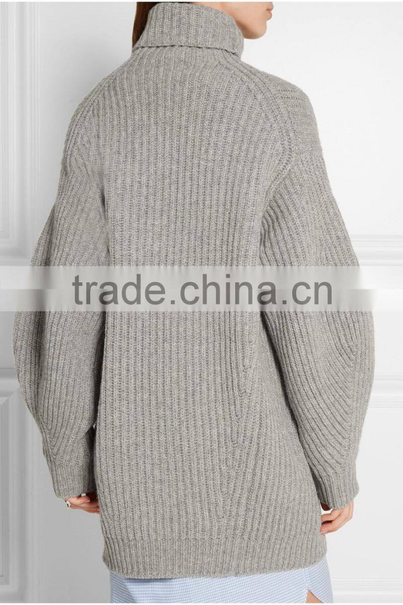 High Quality Turtle Neck Oversized Cashmere Sweater Women's