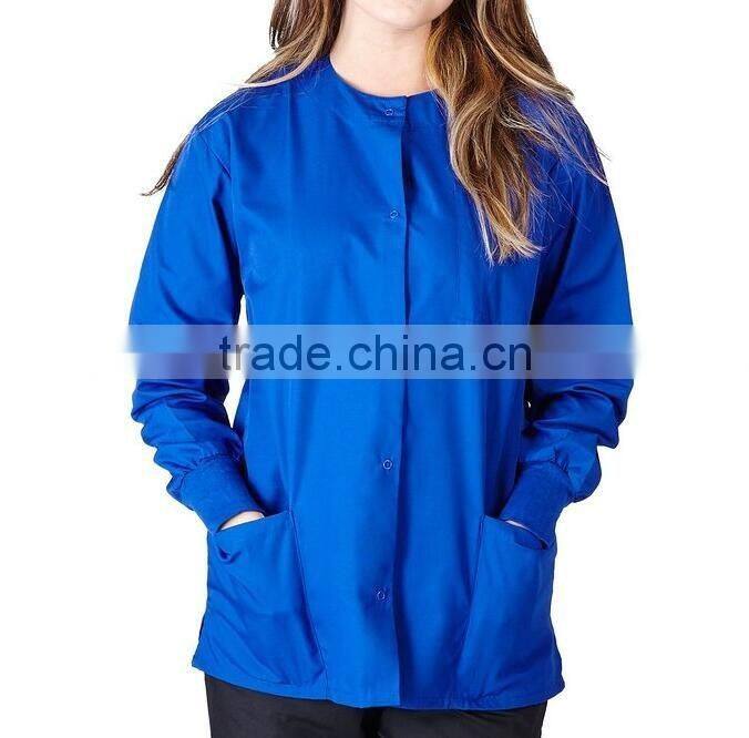 Top quality hospital nurse doctor scrub jacket suit coat