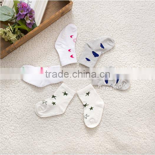 cute baby cotton socks, silicone print baby socks