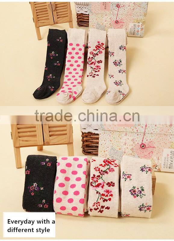 Hot selling cotton baby pantyhose/baby tights/baby cotton socks