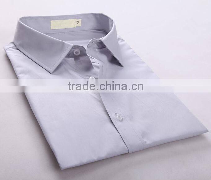 China shirt manufacturer good price supply white color dress men shirts