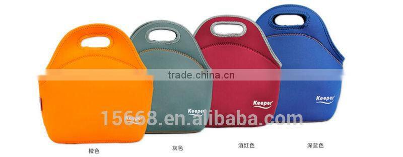 GR-W0163 new product thermal lunch bag with bottle holder