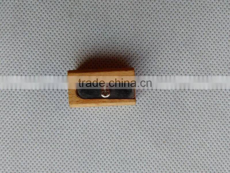 Eco-Friendly unique natural Customized Single hole Wooden Sharpener