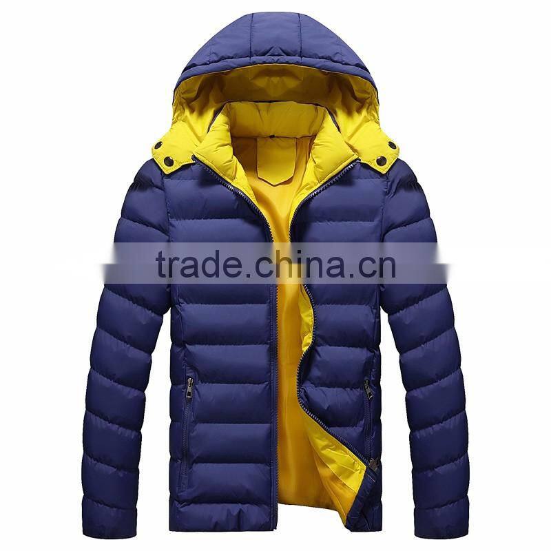 2016 new design men's warm and waterproof cotton-padded coat