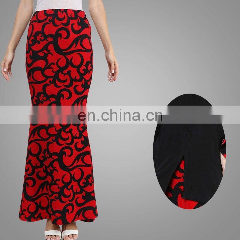 2016 Kebaya Printing Baju Kurung Modern In Black Wholesale Model Baju Kurung Modern Black And Red Islamic Clothing Fashion
