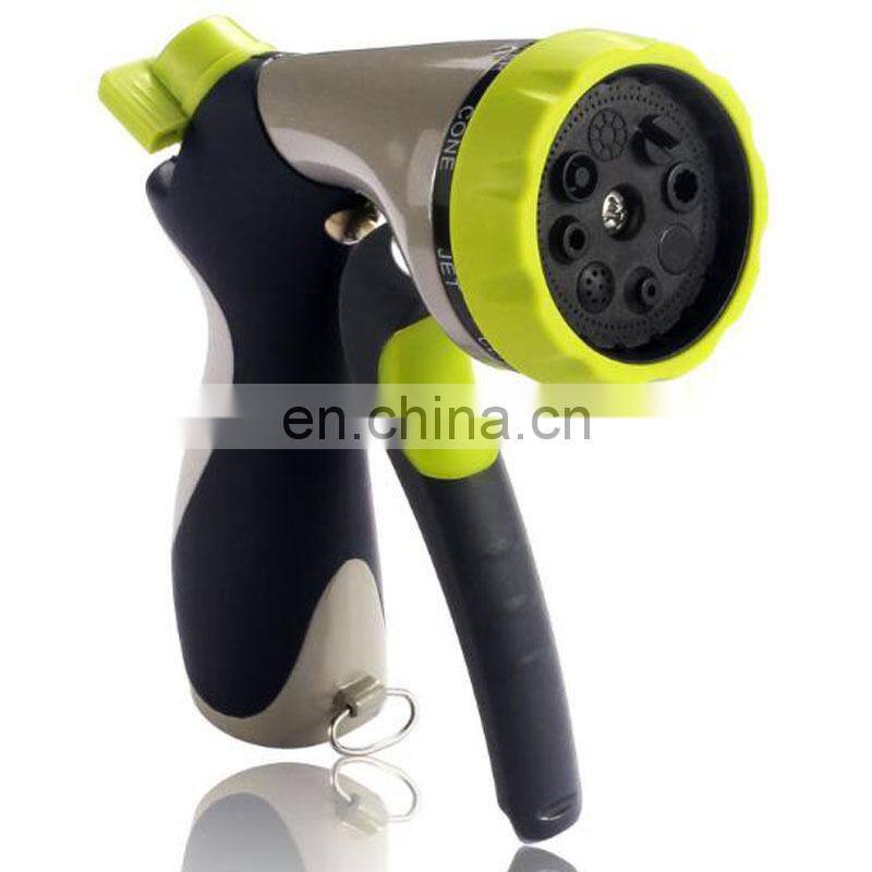 8 Pattern Garden Hose Spray Nozzle Metal Watering Nozzle