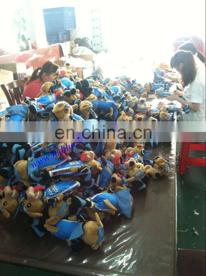 Custom kids plush toys dog plush toys for outdoor party use