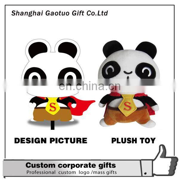 Customized plush toys custom services to enterprise mascot dolls can print logo