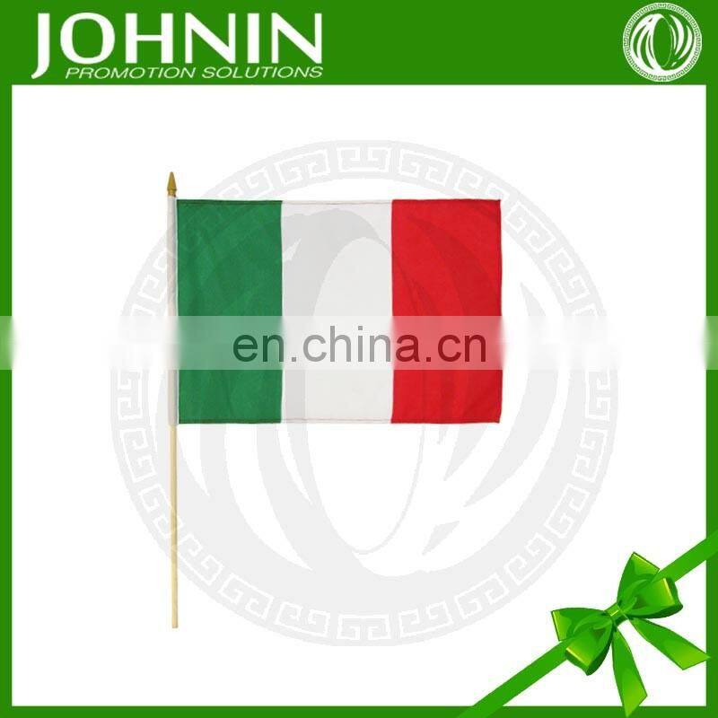 Johnin Hot Sale Product Cheap Wholesale Wooden Pole Hand Hold Flag
