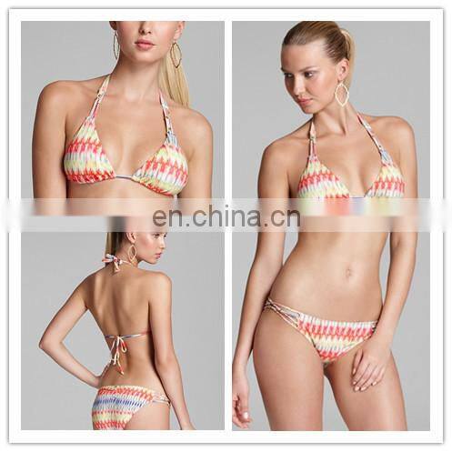 New arrival Open Sexy swimwear long sleeves mesh bikini OEM service flower print