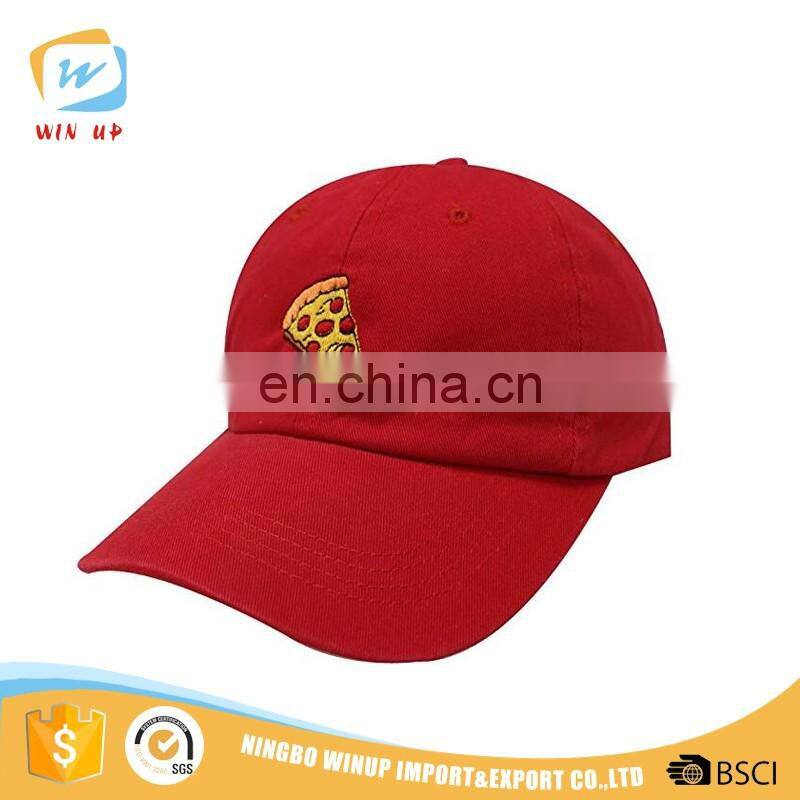 WINUP 2017 fashion 100% cotton pepperoni pizza logo dad baseball cap