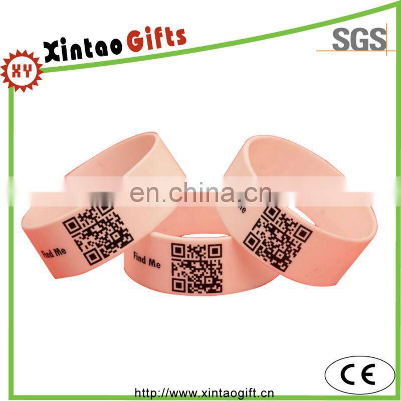 Provide printed wholesale silicone bracelets made in China