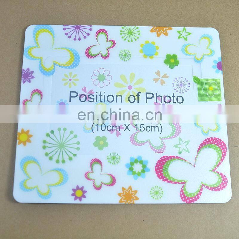 ROHS Alibaba top products for 2016 lowest price & high quality PP mouse pad with photo frame