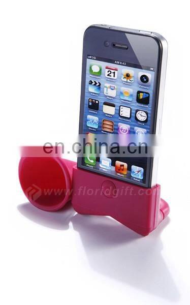Custom design cheap printing silicone phone horn