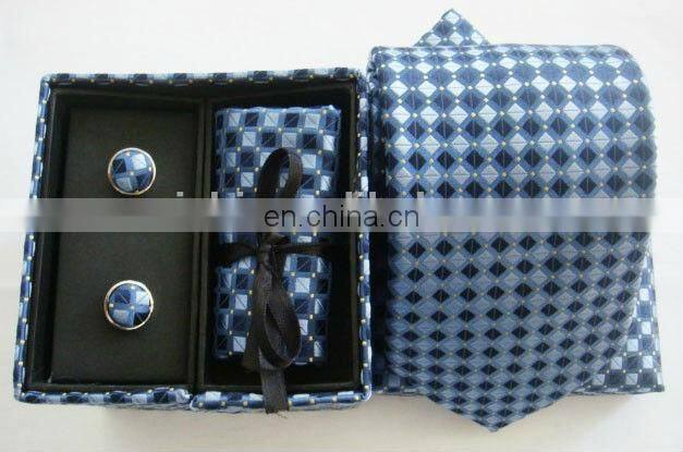 Classical Pasley Design Silk Ties Handkerchief Cufflinks Mens Gifts Sets