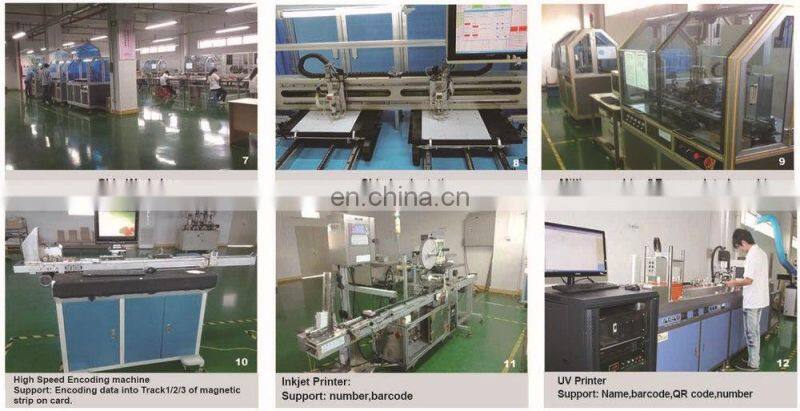 plastic access control card time attendance punch card