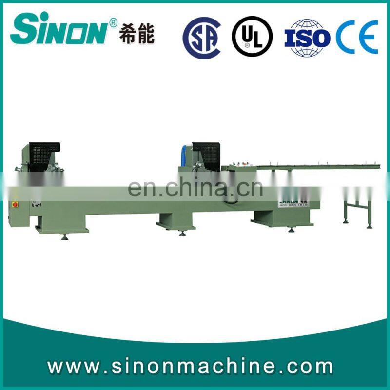 Three Heads UPVC Window Frame Water Hole Milling Machine