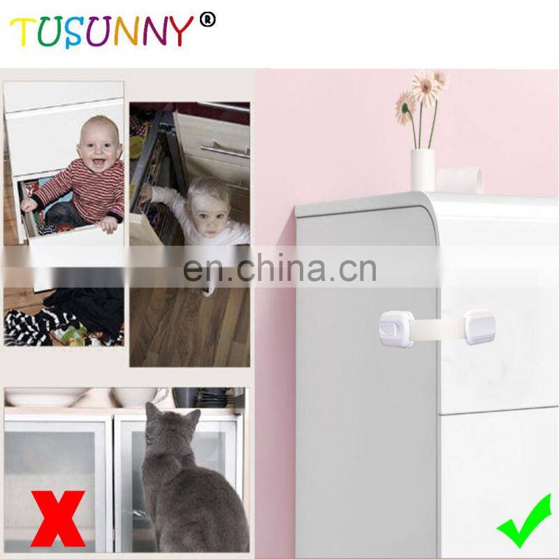 Baby Proofing Cabinet Lock with 6 Extra 3M Adhesives