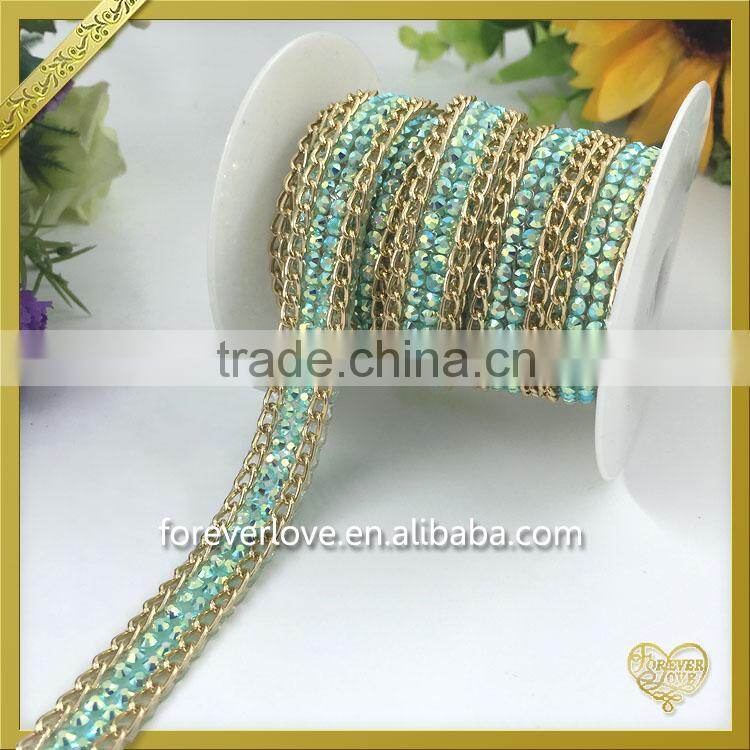 2016 New Arrival Rhinestone Strip Trimming for Garment FHRS-005