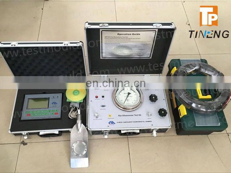 Flat blade dilatometer test kit for soil testing DMT
