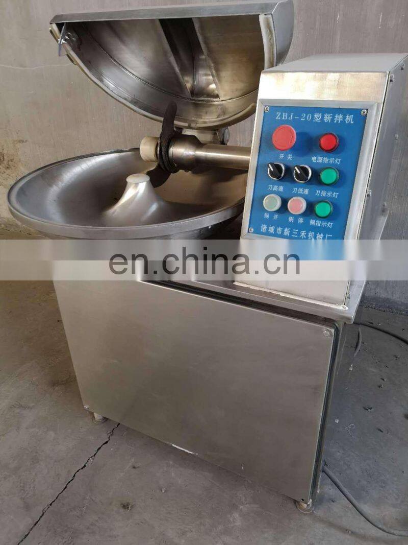High quality stainless steel automatic vacuum bowl cutter / vacuum meat chopper mixer for sale