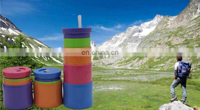 fashionable gift portable foldable plastic sport drinking water bottle for kids