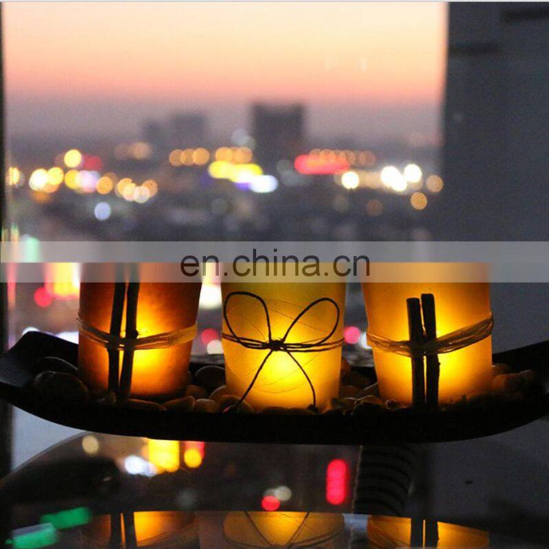 2020 Europe stylish hot seller amazon Battery Led Light glass dinner decoration swirling glitter candle holder