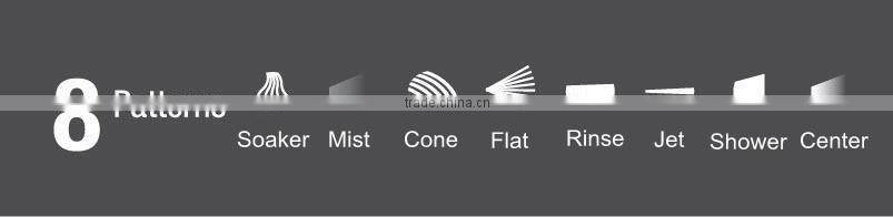 (3238) High Quality Delux Thumb Control 8 Water Patten Sprayer Hose Nozzle