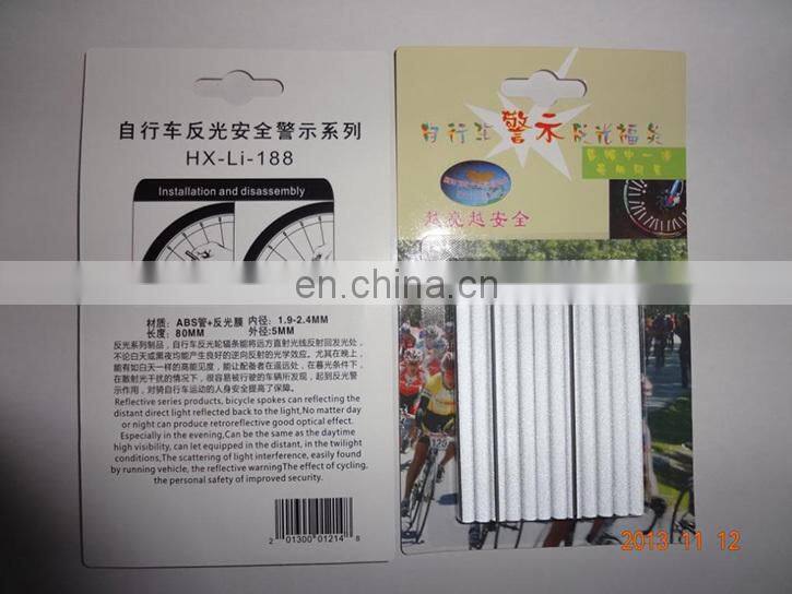 Bicycle Wheel Spoke Light Reflector Reflective Mount Clip Tube Light Warning Strip