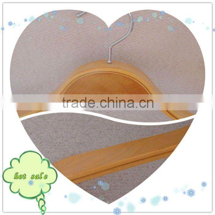 DA21 contoured natural laminated wooden hot sale hanger coats