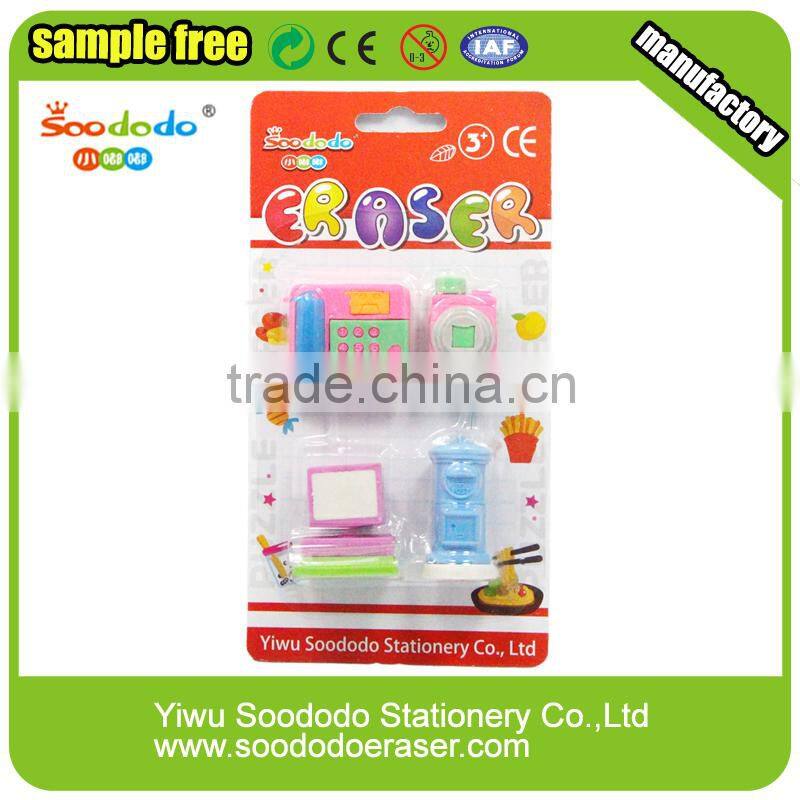 3D Cute Mushroom Erasers