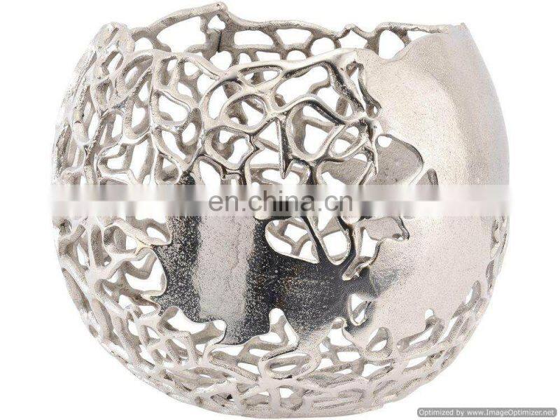 gold plated flower vase